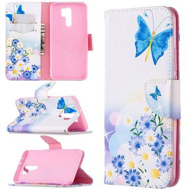 Peňaženkové kožené puzdro na Xiaomi Redmi 9 - Butterfly Love