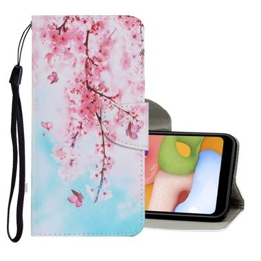 Peňaženkové kožené puzdro na Xiaomi Redmi Note 8T - Cherry Blossoms
