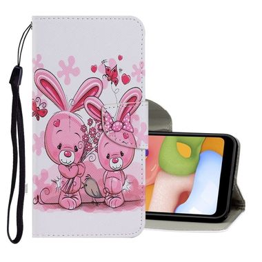 Peňaženkové kožené puzdro na Xiaomi Redmi Note 8T - Cute Rabbit