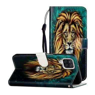 Peňaženkové kožené puzdro OIL na Samsung Galaxy A22 4G - Lion