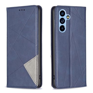 Peňaženkové kožené puzdro PRISMATIC na Samsung Galaxy A54 5G – Modrá