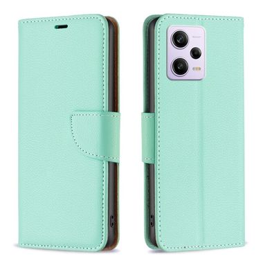 Peňaženkové kožené puzdro Pure Color na Xiaomi Redmi Note 12 Pro+ 5G - Zelená