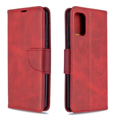 Peňaženkové kožené puzdro Retro na Samsung Galaxy A41- Červená