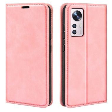 Peňaženkové kožené puzdro RETRO-SKIN na Xiaomi 12 Lite – Ružová