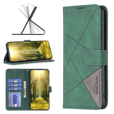 Peňaženkové kožené puzdro Rhombus na Xiaomi Redmi 12 - Zelená
