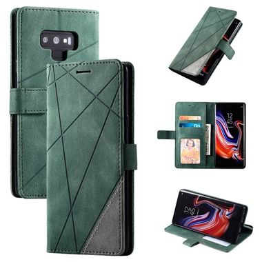 Peňaženkové Kožené puzdro SKEEN FEEL na Samsung Galaxy Note 9- Zelená
