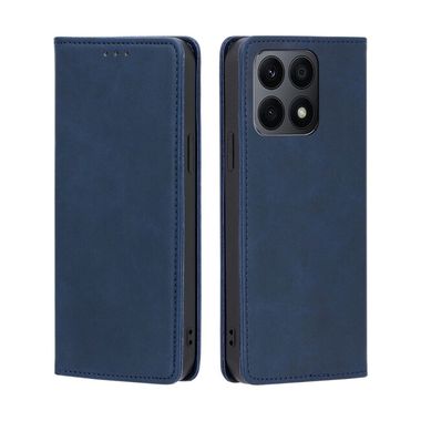 Peňaženkové kožené puzdro Skin Feel Magnetic na Honor X8a - Modrá
