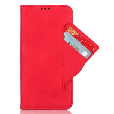 Peňaženkové kožené puzdro Skin Feel na Galaxy A15 4G/ 5G - Červená