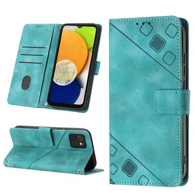 Peňaženkové kožené puzdro SKIN-FEEL na Samsung Galaxy A03 – Zelená
