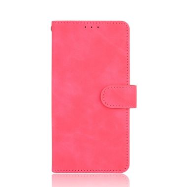 Peňaženkové kožené puzdro Solid Color na Moto G10/G20/G30 - Ružovo červená