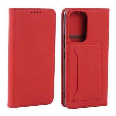 Peňaženkové kožené puzdro STRONG na Samsung Galaxy A53 5G - Červená