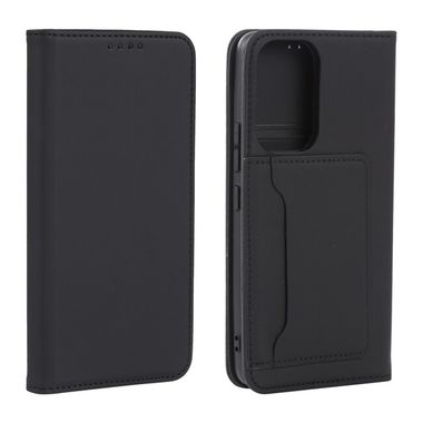 Peňaženkové kožené puzdro STRONG na Samsung Galaxy A53 5G - Čierna