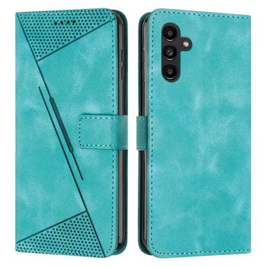 Peňaženkové kožené puzdro Triangle na Samsung Galaxy S24 Plus 5G - Zelená