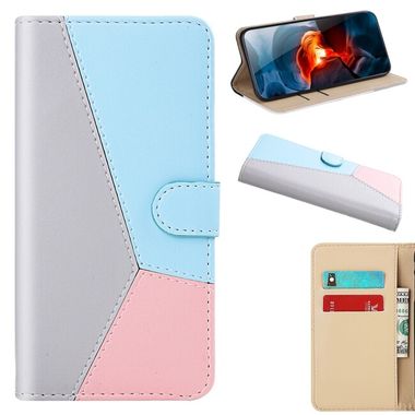 Peňaženkové kožené puzdro TRICOLOR na Xiaomi Redmi Note 9 - Šedá