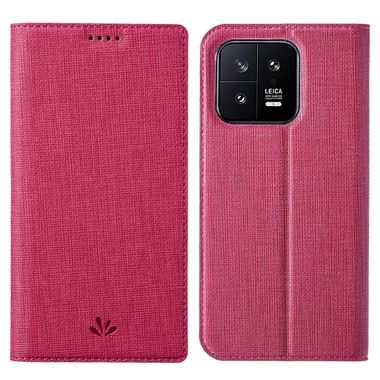 Peňaženkové kožené puzdro ViLi na Xiaomi 13 – Ružovozlatá