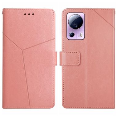 Peňaženkové kožené puzdro Y-SHAPED na Xiaomi 12 Lite – Ružová