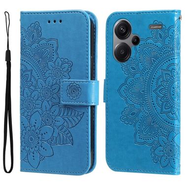 Peňaženkové puzdro 7-petals na Xiaomi Redmi Note 13 Pro+ - Modrá