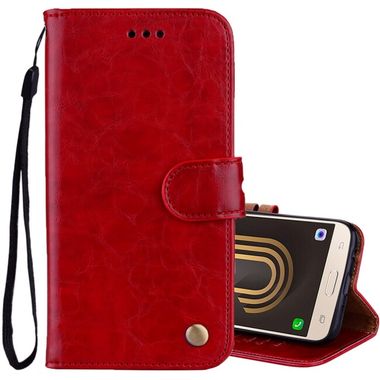 Peňaženkové puzdro BUSINESS na Samsung Galaxy J5(2017)- Červená
