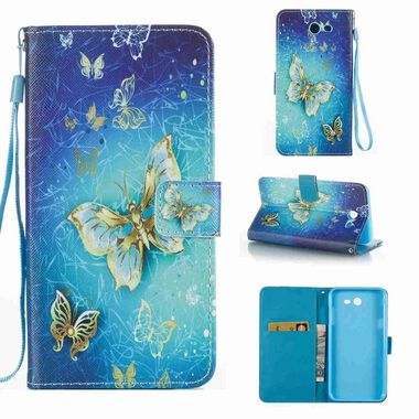 Peňaženkové puzdro Butterfly na Samsung Galaxy J7(2017)