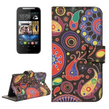Peňaženkové puzdro Colorful Abstract na HTC desire 310