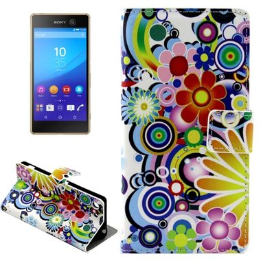 Peňaženkové puzdro Colorful Flowers na Sony Xperia M5