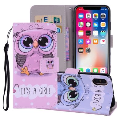 Peňaženkové púzdro Cute Owl na iPhone Xs Max