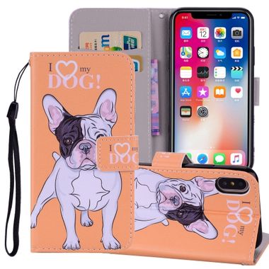 Peňaženkové púzdro Dog na iPhone Xs Max