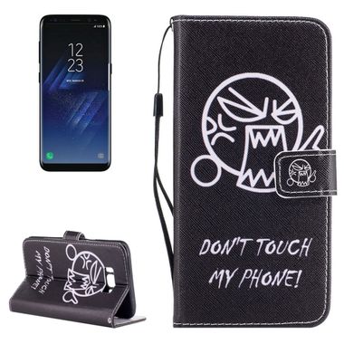 Peňaženkové puzdro Dont Touch My Phone na Samsung Galaxy S8