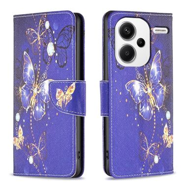 Peňaženkové puzdro Drawing na Xiaomi Redmi Note 13 Pro+ - Purple Butterfly