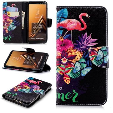 Peňaženkové puzdro Flamingo na Samsung Galaxy A8+(2018)