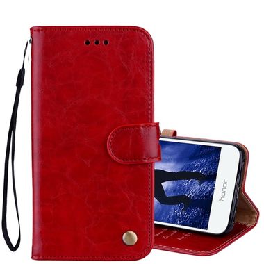 Peňaženkové puzdro Flip Leather Case Red na Honor 6A