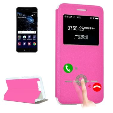 Peňaženkové puzdro Flip Leather with Call Display na Huawei P10- ružová