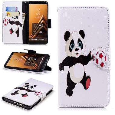 Peňaženkové puzdro Football Panda na Samsung Galaxy A8+(2018)