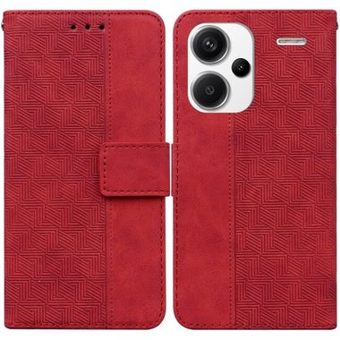 Peňaženkové puzdro Geometric na Xiaomi Redmi Note 13 Pro+ - Červená