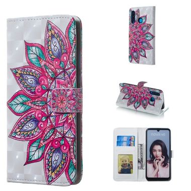 Peňaženkové puzdro Half Flower na Huawei P30 Lite