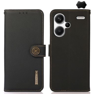 Peňaženkové puzdro KHAZNEH Custer na Xiaomi Redmi Note 13 Pro+ - Čierna