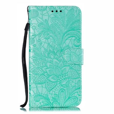 Peňaženkové puzdro Lace Flower na Xiaomi Mi A3 - Zelená