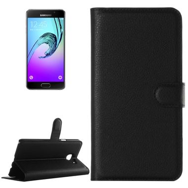 Peňaženkové puzdro Lambskin na Samsung Galaxy A3(2016) - čierna