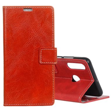 Peňaženkové puzdro Leather na Huawei P30 Lite - červená