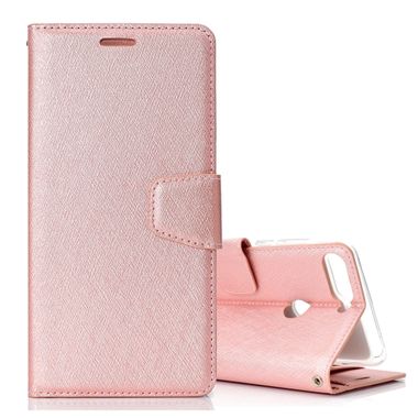 Peňaženkové púzdro Leather na Huawei Y7 Prime(2018)- Rose Gold