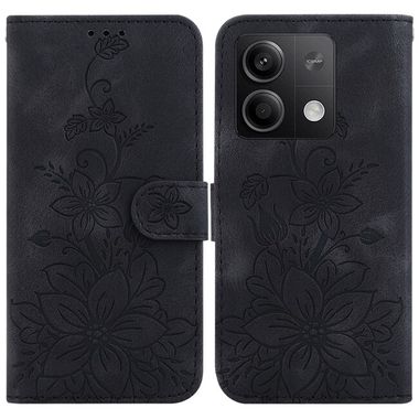 Peňaženkové kožené puzdro Lily na Xiaomi Redmi Note 13 - Čierna