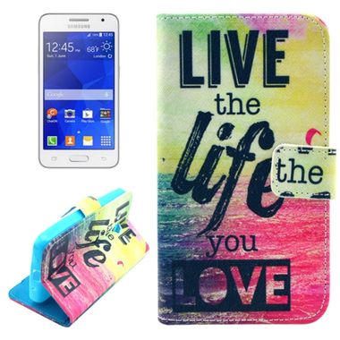 Peňaženkové puzdro Live the Life You Love na Samsung Galaxy Core 2