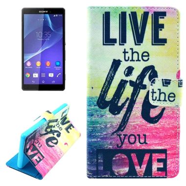 Peňaženkové puzdro Live the Life You Love na Sony Xperia Z3