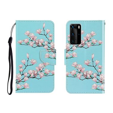 Peňaženkové puzdro na Huawei P40 Pro - Colored Drawing - Magnolia