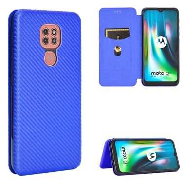 Peňaženkové puzdro na Motorola Moto G9 PLay / E7 Plus - Modrá