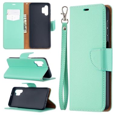 Peňaženkové kožené puzdro LICHTI na Samsung Galaxy A32 5G - Zelená
