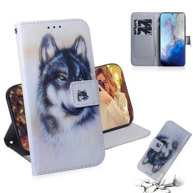 Peňaženkové puzdro na Samsung Galaxy S20 - Combined Pattern - White Wolf