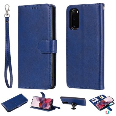 Peňaženkové puzdro na Samsung Galaxy S20 - Solid Color - modrá