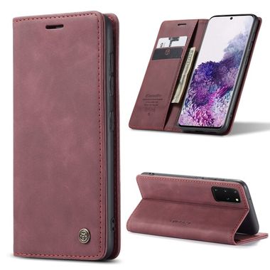 Peňaženkové puzdro na Samsung S20+ CaseMe Multifunctional - Vínovo červená