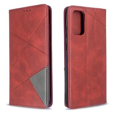 Peňaženkové puzdro na Samsung S20+ Rhombus -červená